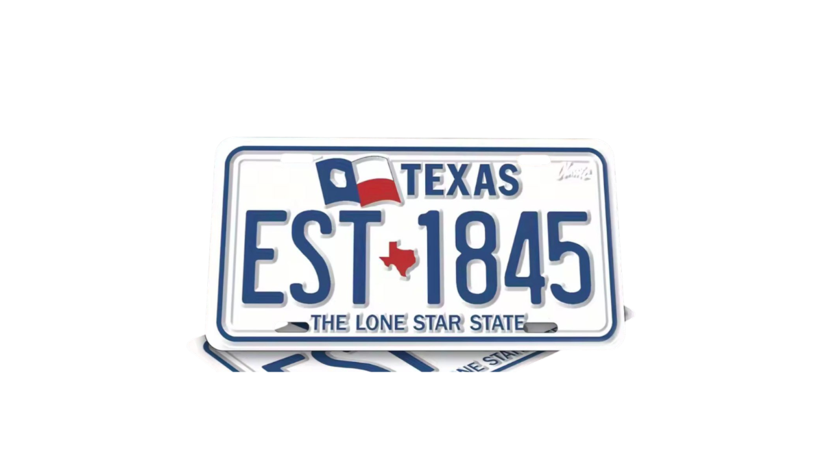 Placa Texas 1845