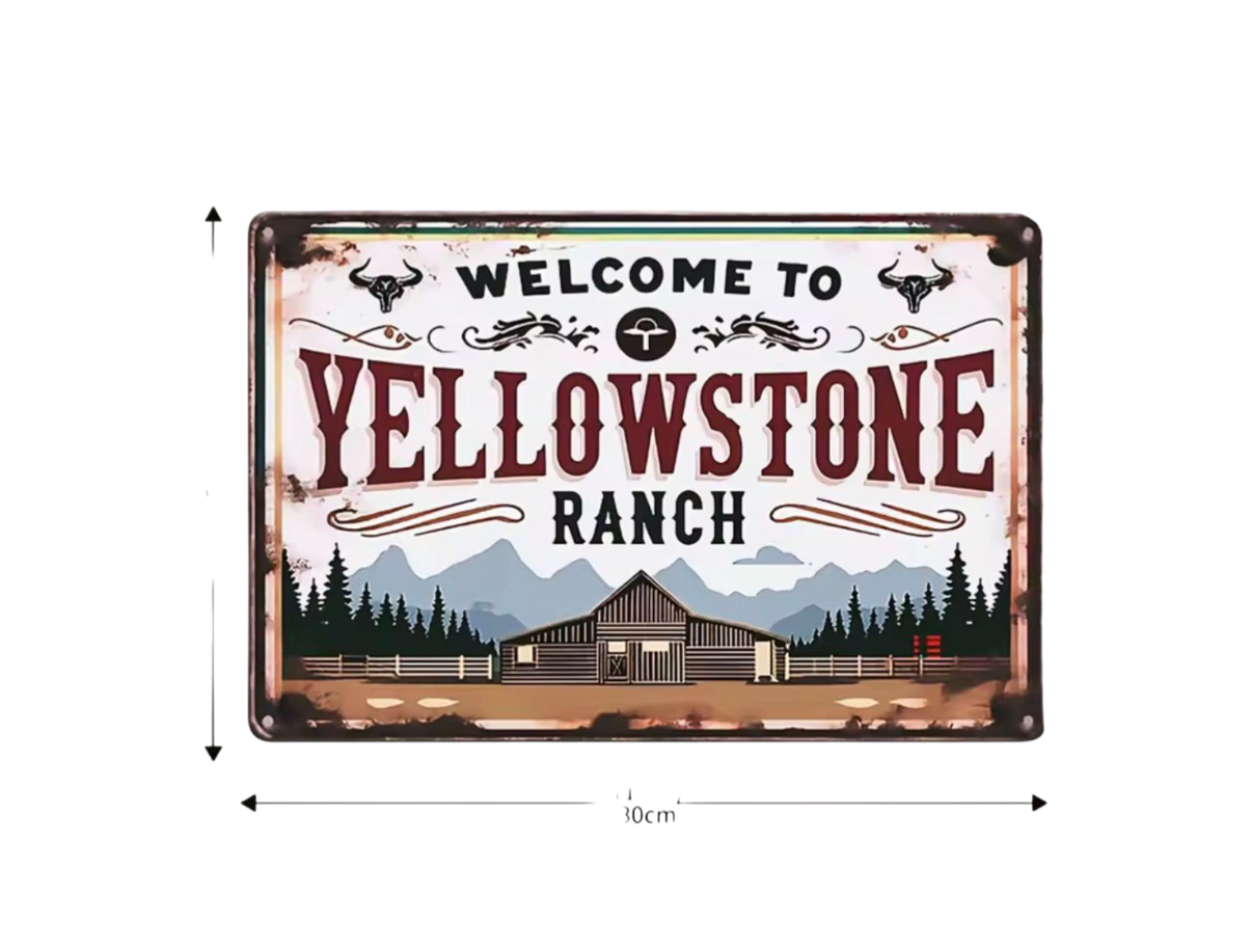Placa Yellowstone Ranch