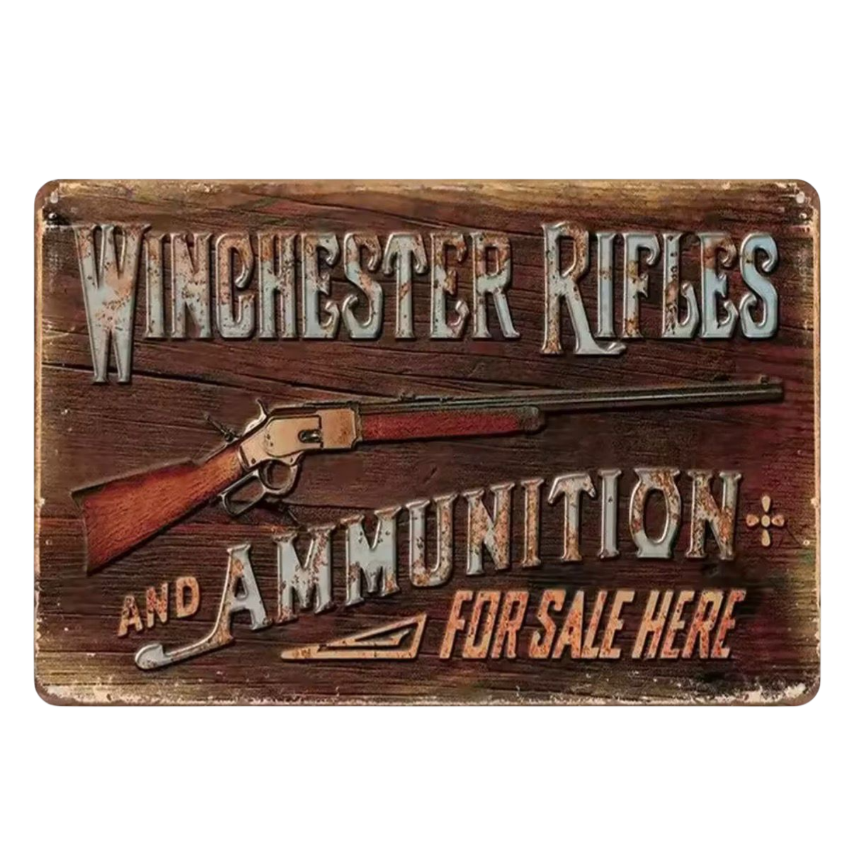 Placa Winchester Rifles