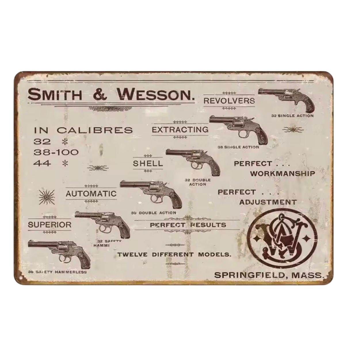 Placa Smith & Wesson