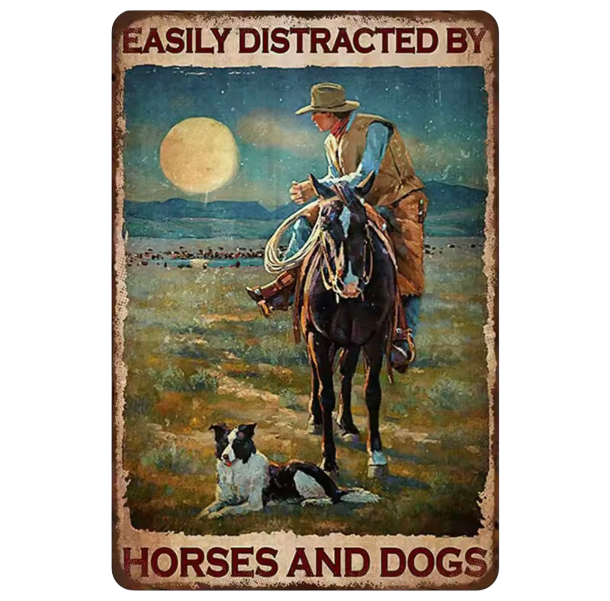 Placa Horses And Dogs