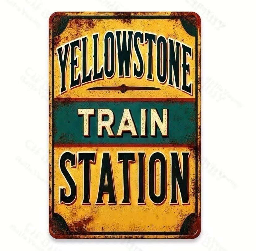 Placa Decorativa Yellowstone - JHR COMPANY LTDA