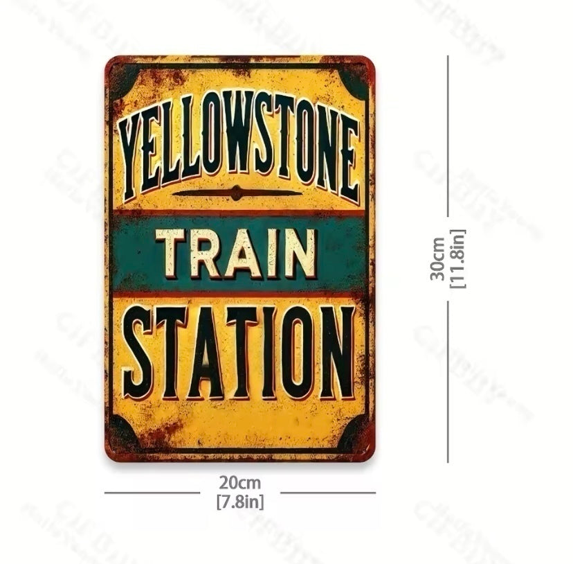 Placa Decorativa Yellowstone - JHR COMPANY LTDA