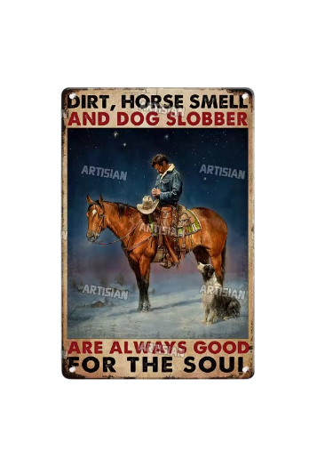 Placa Horse & Dog