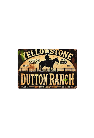 Placa Yellowstone Dutton
